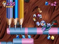 une photo d'Ã©cran de Rayman (Playstation) sur Sony Playstation